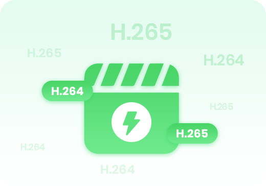 provide h.264 and h.265 video codec ways