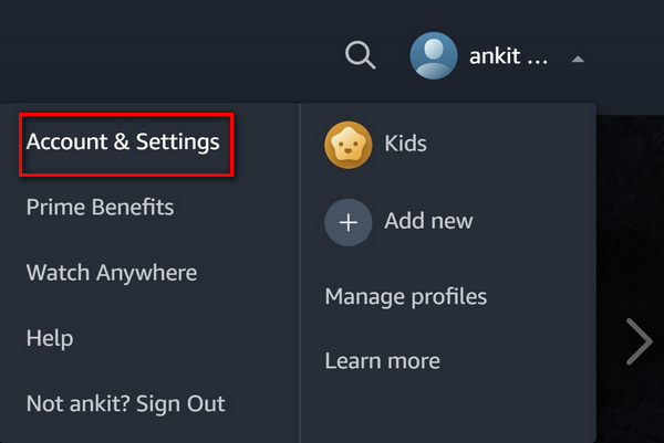 account & lists