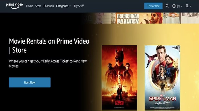 amazon prime rentals