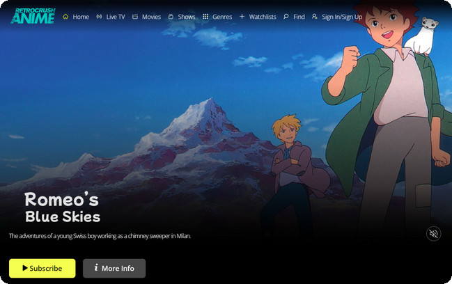 RetroCrush Anime Streaming Site