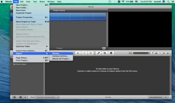 add youtube to imovie