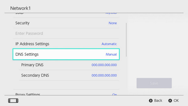 modify dns settings