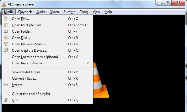 import video to vlc