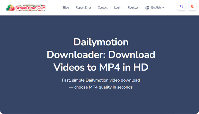 BraveDown online Dailymotion video downloader