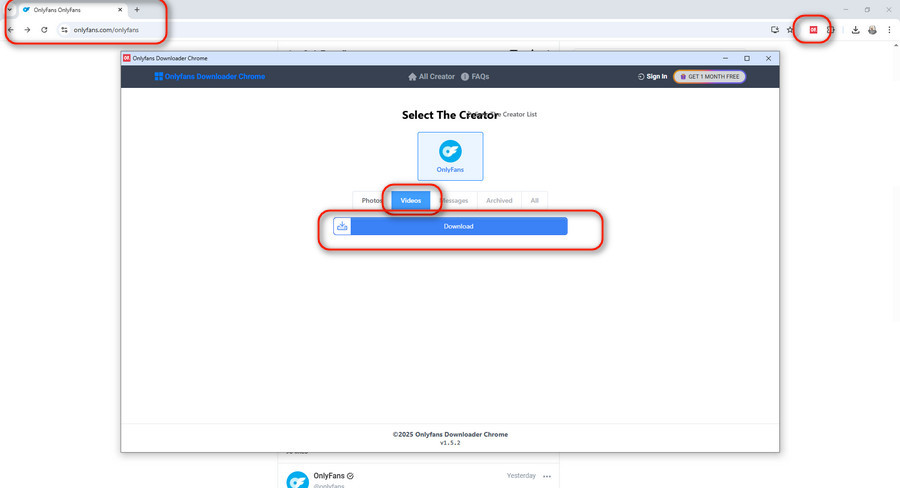 OF OnlyFans Downloader extension chrome