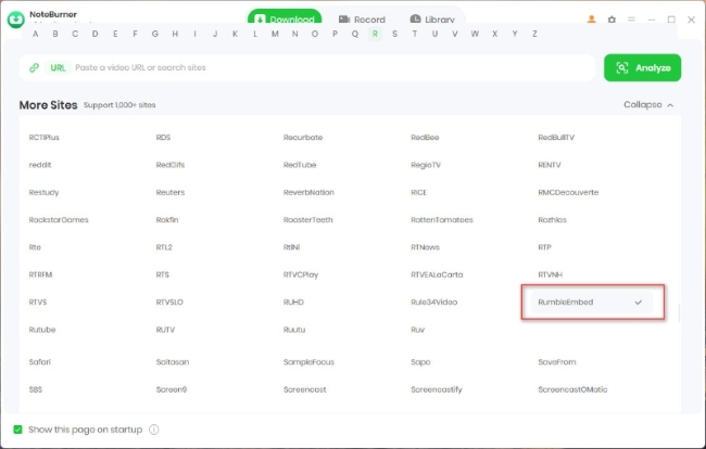 RumbleEmbed in NoteBurner