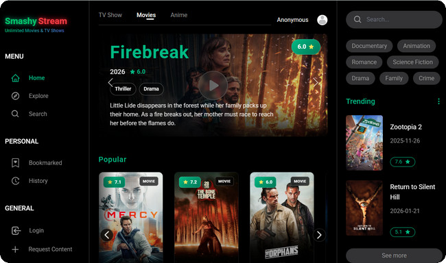 smashystream free movie streaming website