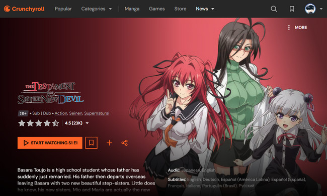 The Testament of Sister New Devil