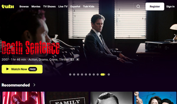 Free unblocked movie site for school Tubi TV