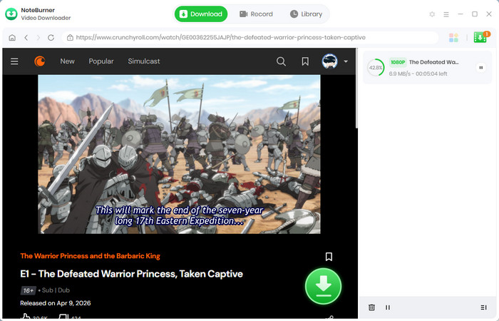 download crunchyroll anime