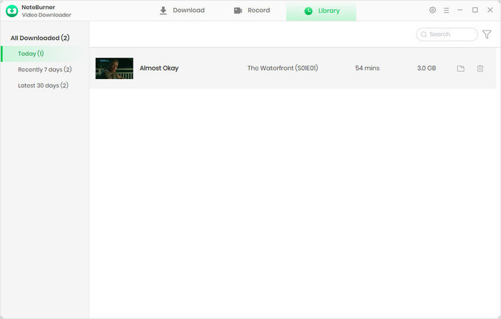 find downloaded movie