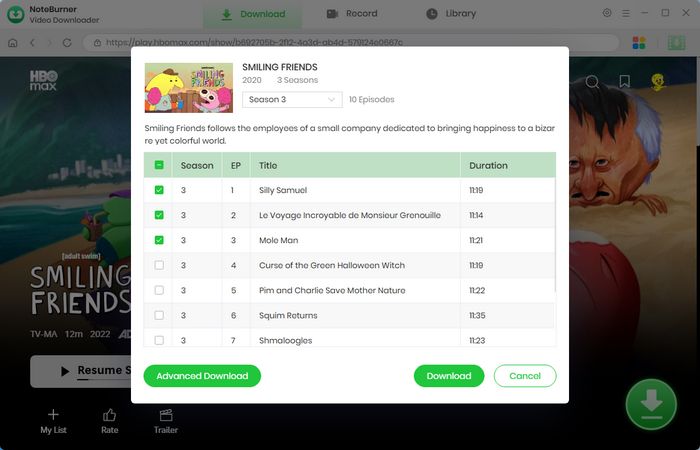 add video to download