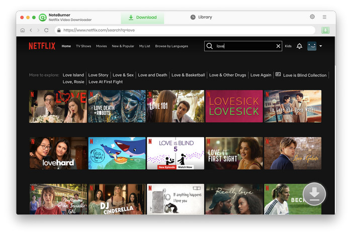 Add Movies to Netflix Video Downloader